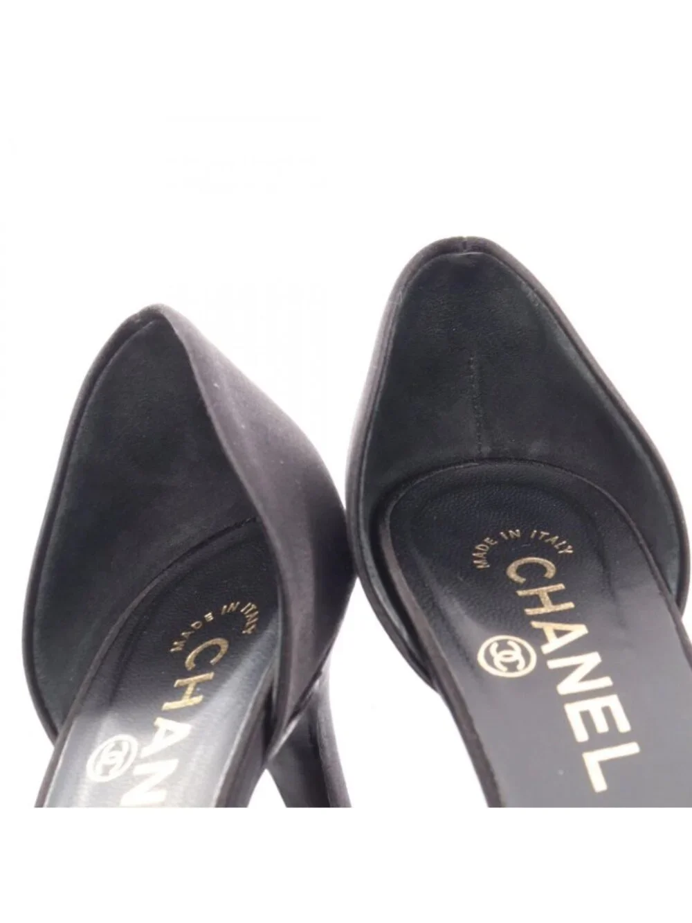 Chanel Sandals CC Logo Ruffle Ribbon Fabric